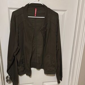 UNIONBAY Green Bomber Jacket Lightweight Military Style